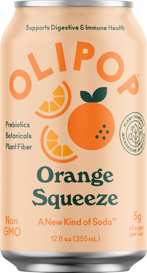 Orange Squeeze Soda Alternative OLIPOP