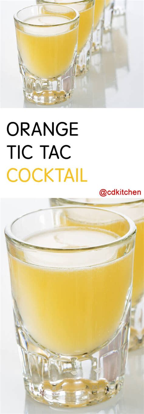 Orange Tic Tac Cocktail Recipe