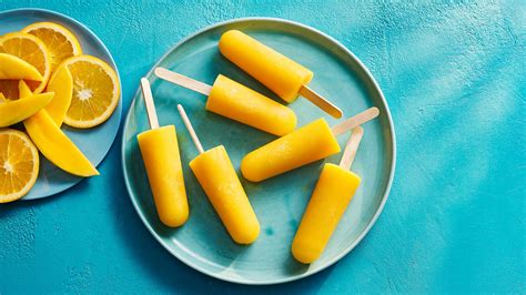 Orange and mango ice lollies recipe - BBC Food