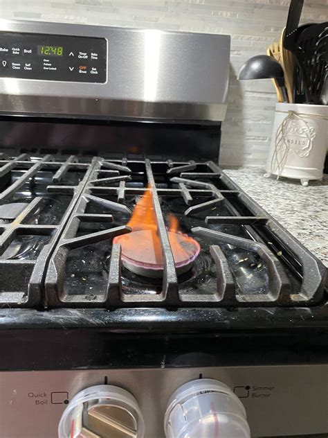 Orange flame on stove, NOT CO : r/Appliances - Reddit