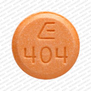 404 N Pill - orange round. Generic Name: 