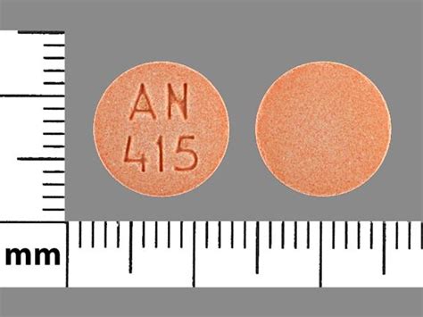 Pill Identifier results for "AN415 Orange". 