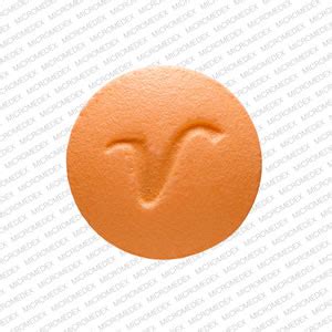 This orange round pill with imprint 3571 V on it has been 