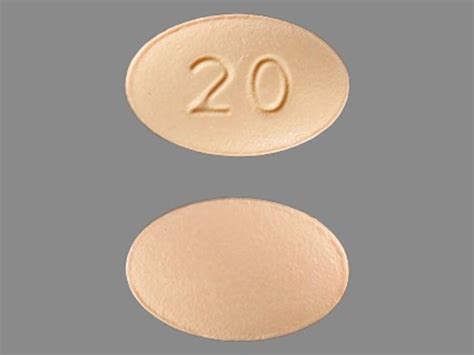20 LCI Strength 20 mg Color Peach Size 9.00 mm Shape Ro