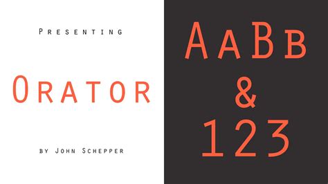 Orator Adobe Fonts