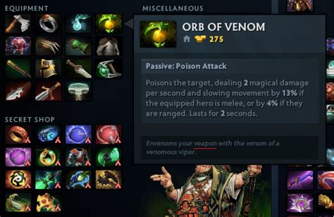 Orb of venom in ranged : learndota2 - Reddit