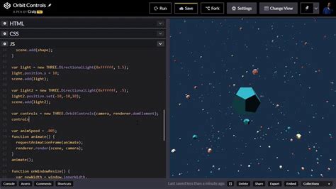 Orbit controls three js. up (+Y by default).  I imported three.  Update y...