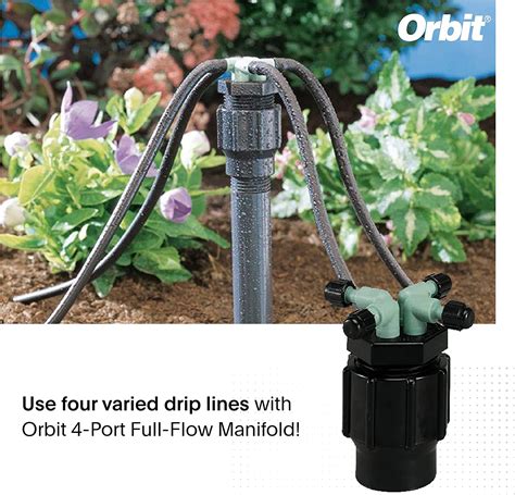 Orbit drip manifold.  Orbit, professional watering made simple.  Drip manifold...