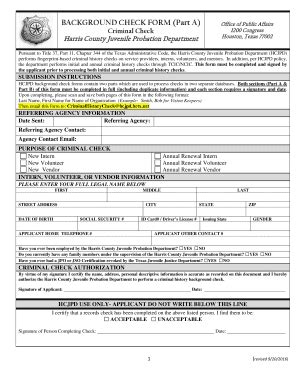 Orchards background check authorization and self disclosure.  The sooner you c...