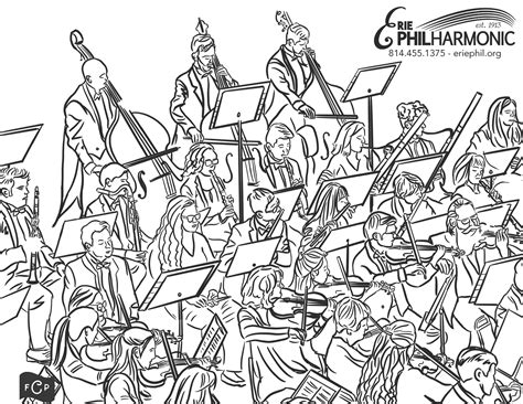 Orchestra Sheet Coloring Pages
