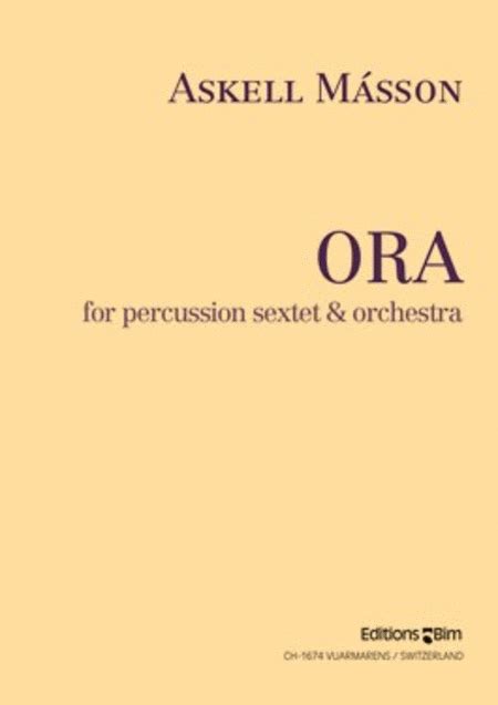 Orchestral music - Askell M&aacute;sson