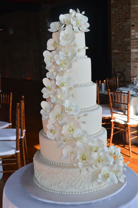 Orchid Wedding Cake