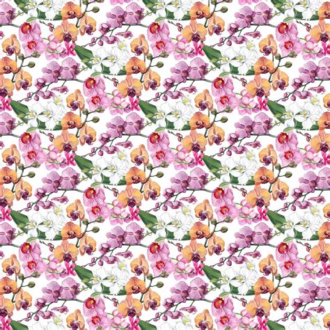 Orchids In Bloom – Orchids – White/Multi DP23870-10 - Fabric …