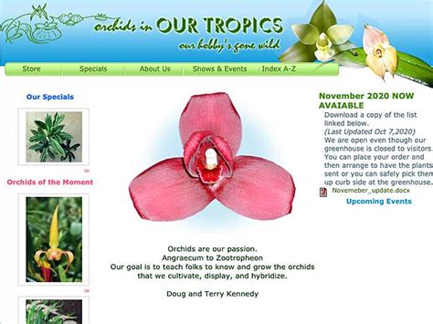 Orchids in Our Tropics OrchidWire Listing