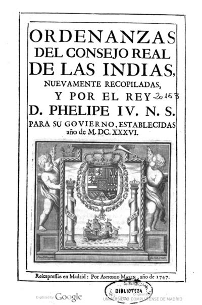 Ordenanzas del consejo real de las indias. - Polityka zagraniczna księcia daniela halickiego w latach 1217-1264.