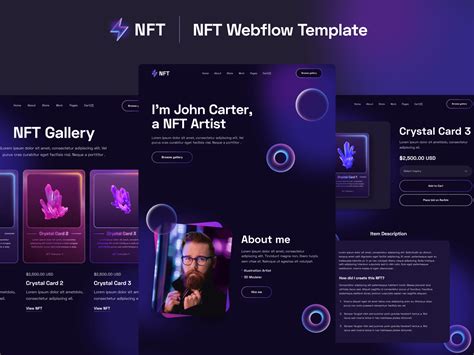 Order Confirmation NFT Webflow Website Template