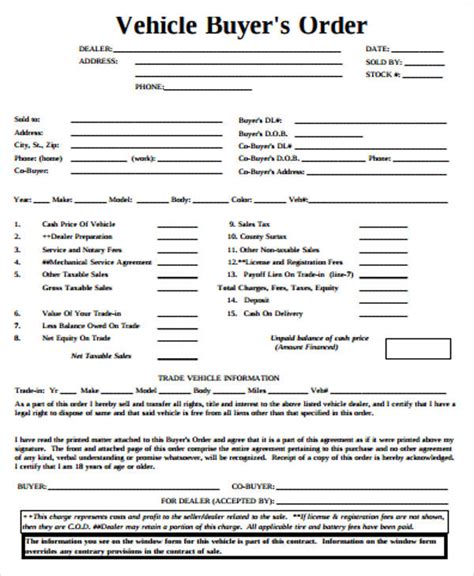 Order Form 090115 PDF Vehicles