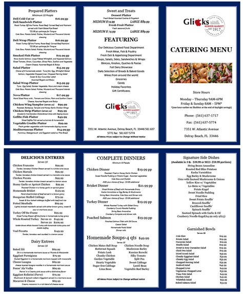 Order Glicks Kosher Market Menu Delivery Online Miami Menu …