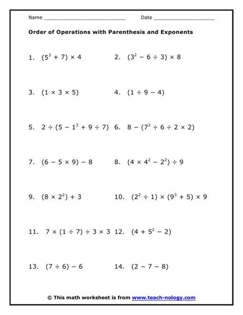 Order Of Operations Worksheet Kuta Software Worksheet Resume Examples