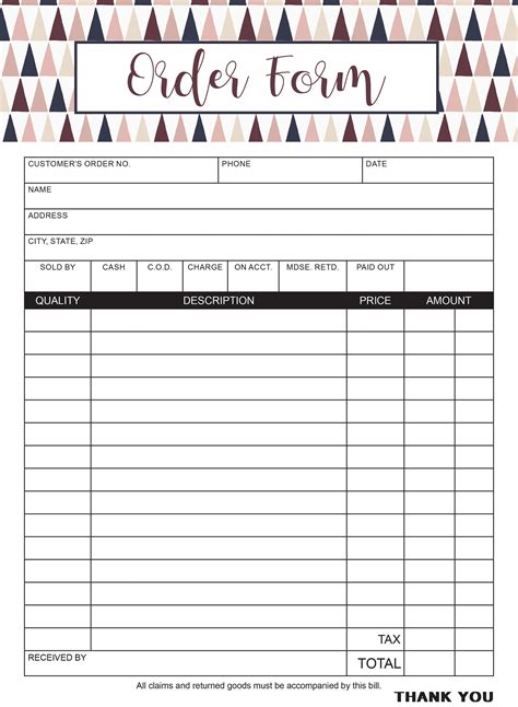 Order form How to create for conversions in stores