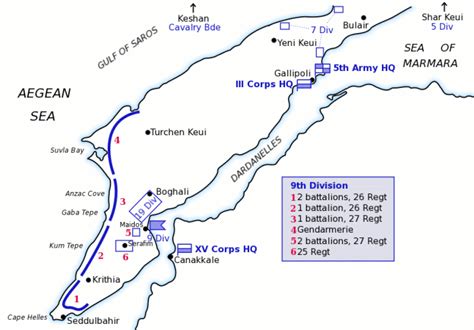 Order of battle for the Gallipoli campaign - Wikipedia