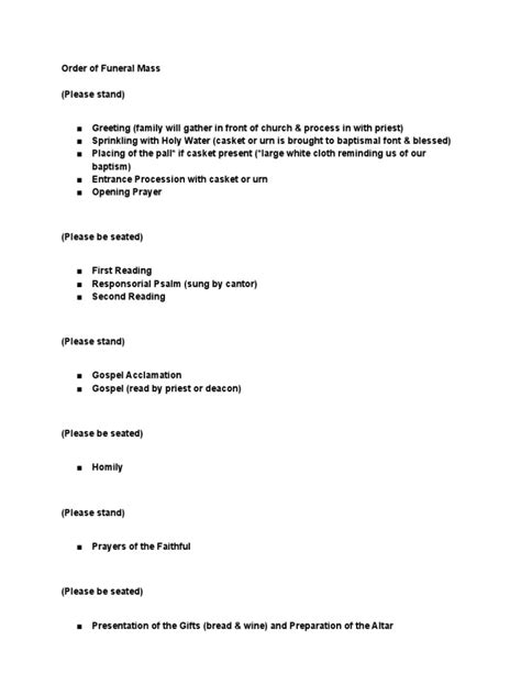 Order of funeral mass. insertRelatedAfterCurrent Jul 1, 2023 · Help Center Com...