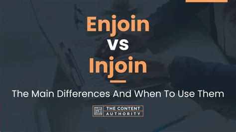 Order vs Enjoin - What