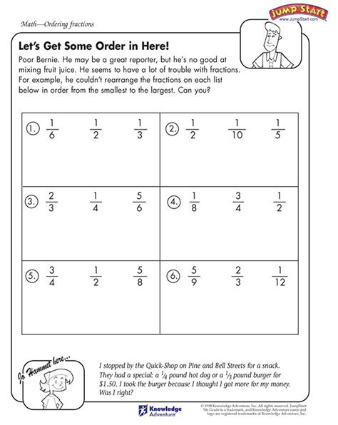 Ordering fractions from least to greatest worksheet pdf. Feb 17, 2013 - I hope you enjoy this free ordering fractions on a number line printable! You’ll find this and other free math printables in my fraction file cabinet on Teaching Resources. Teaching Resources You Might Also Like:Vocabulary Practice Fun!FREE Student Clipart for TeachersPolar Bear Research SourcesVisual Directions Freebi… 