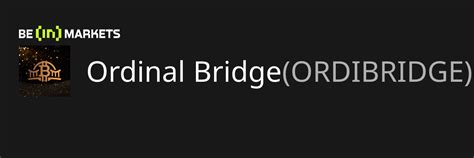 Ordinal Bridge