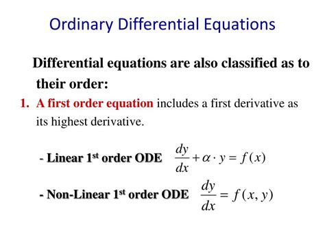 Ordinary Differential Equation Definition, Types and Solutions