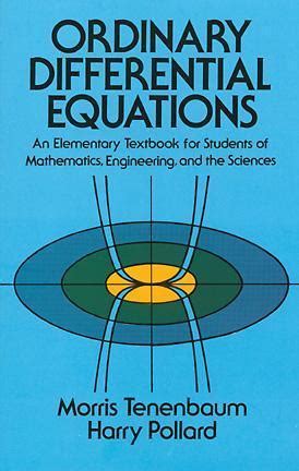 Full Download Ordinary Differential Equations By Morris Tenenbaum