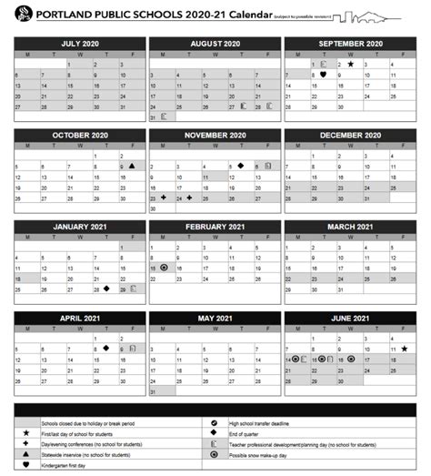 Oregon Tech Academic Calendar