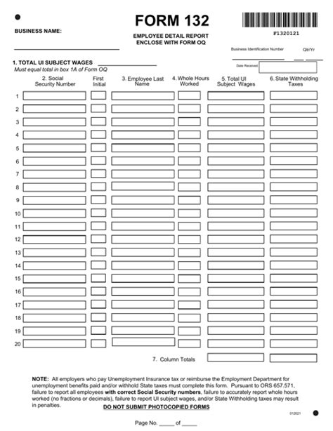 Oregon form 132 pdf.  Include with Form OQ You must complete this form if you h...