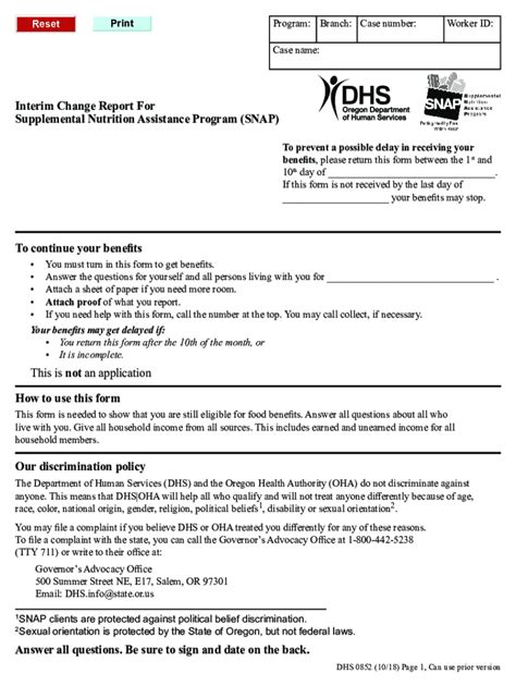 Oregon snap application. Online: Visit the DHS website at - https://dcbenefits.dhs.dc.gov/ and submit this form electronically. Mail: Download a copy OR use the paper copy sent with your recertification packet to: U.S. Postal Mail - DC Health Link, Case Record Management Unit, P.O. Box 91560. Washington, DC 20090. 