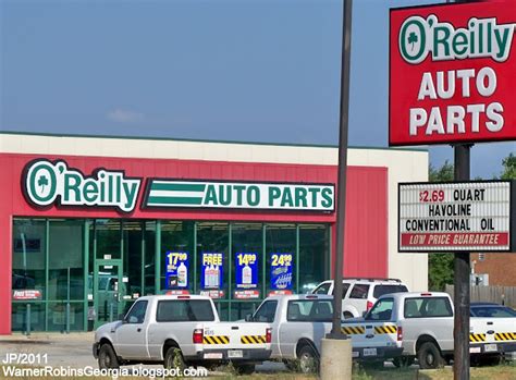 Oreillys warner robins ga. O'Reilly Auto Parts. 0.08 miles away from AutoZone Auto Parts. Free Store Services. Wiper Installation, Check Engine Light, ... 1405 Watson Blvd Warner Robins, GA 31093. Suggest an edit. Browse Nearby. Things to Do. Restaurants. Car Wash. Coffee. Body Shops. Gas Stations. Furniture Stores. Thrift Stores. Near Me. 