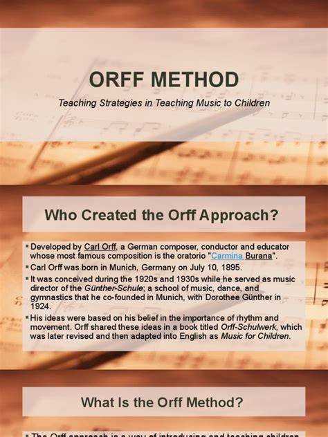 Orff method of teaching music pdf