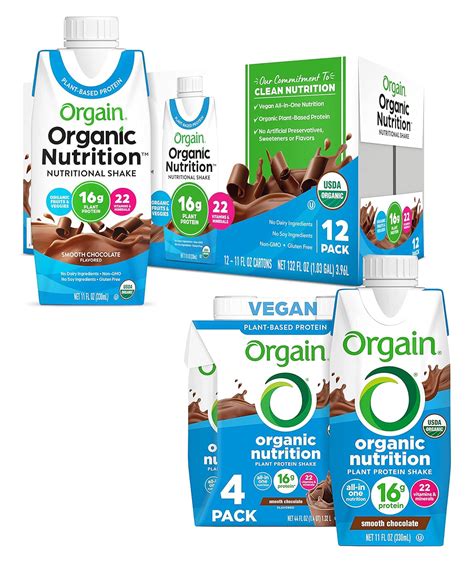 Orgain Organic Vegan Plant Based Nutritional Shake, Smooth …