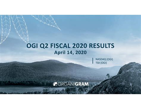 OrganiGram: Fiscal Q2 Earnings Snapshot