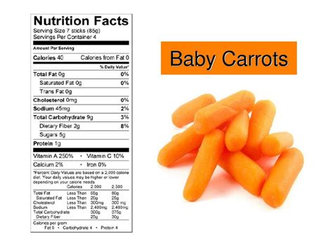 Organic Baby Carrots Calories, Carbs & Nutrition Facts