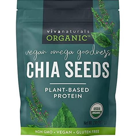 Organic Chia Seeds - Plant-Based Omegas 3 and Vegan Protein, …