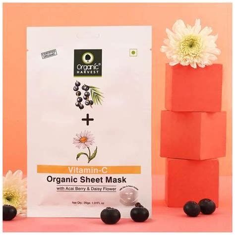 Organic Harvest Vitamin-C Face Sheet Mask (20g)