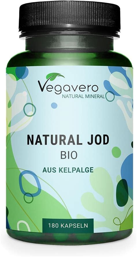 Organic Iodine Supplement Vegavero® No Additives Organic …