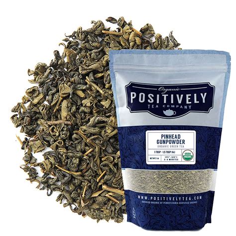 Organic Positively Tea Company, Pinhead Gunpowder, Green Tea…