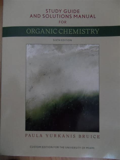 Organic chemistry bruice 6th ed solutions manual. - A2 edexcel biology cgp revision guide.