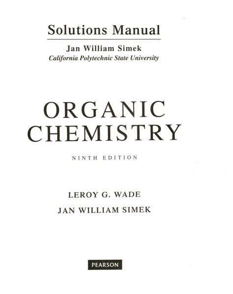 Organic chemistry solutions manual jan william simek. - Madrid de la lucha por la vida..