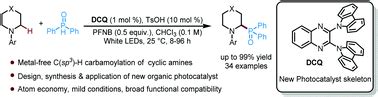 Organic photoredox catalytic α-C(sp3)–H phosphorylation of …