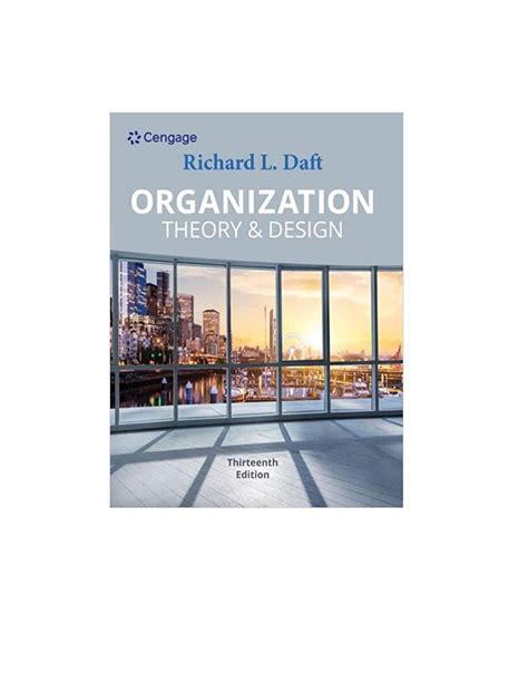 Organization Theory And Coursebk Custom