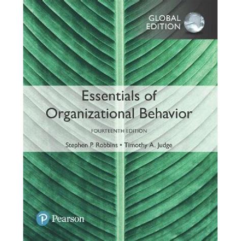 Organizational Behaviour 14th Edition Robbins Shuguoore