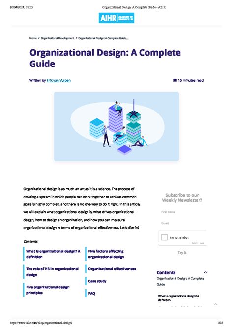 Organizational Design A Complete Guide AIHR