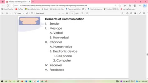 Organizing and Outlining Your Ideas Flashcards Quizlet